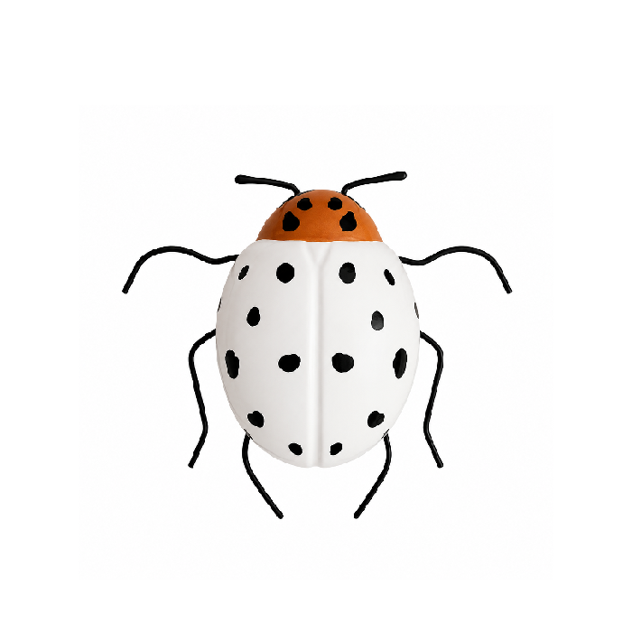Insecto Mariquita de Cerámica