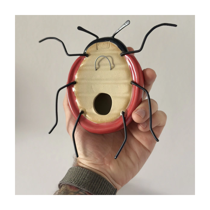 Insecto Mariquita de Cerámica
